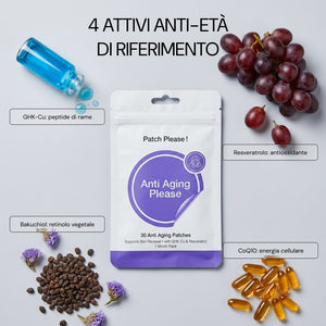I 4 attivi di Anti Aging Please: bakuchiol, CoQ10, GHK-Cu, resveratrolo
