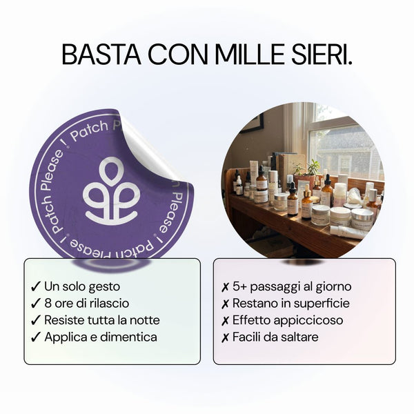Patch Anti Aging Please a confronto con tanti sieri