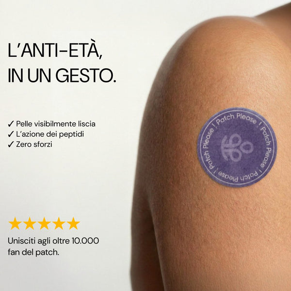 Patch Anti Aging Please sulla spalla: l’anti-età in un gesto