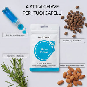 I 4 attivi di Hair+ Please: rosmarino, biotina, GHK-Cu, serenoa