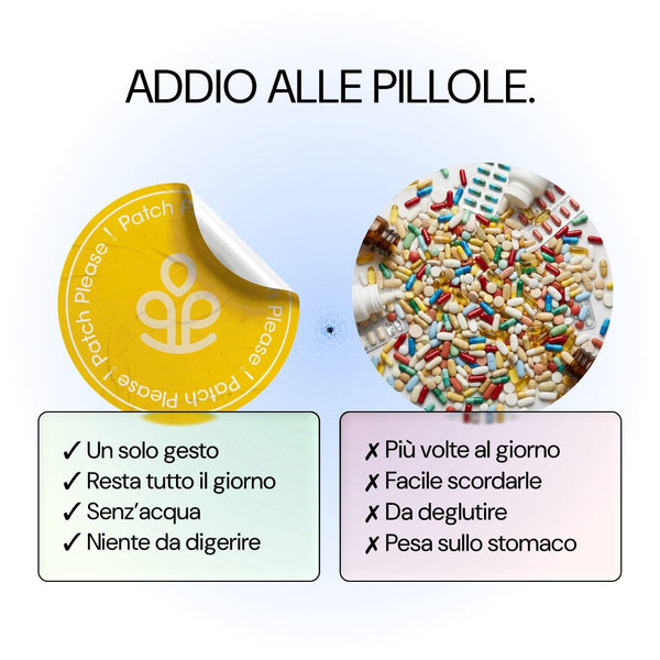 Addio alle pillole: patch a confronto con le compresse