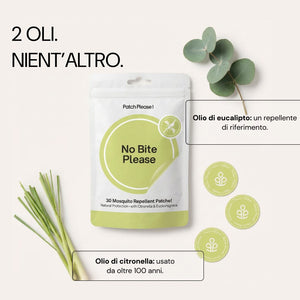 No Bite Please con olio di citronella e olio di eucalipto