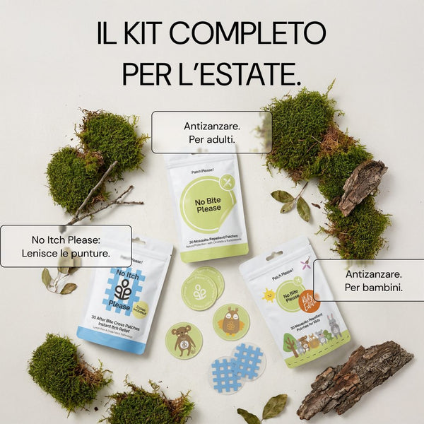 Il kit completo per l’estate: No Bite Please, No Bite Please Kids e No Itch Please