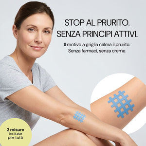 Stop al prurito, senza principi attivi: patch No Itch Please sul braccio