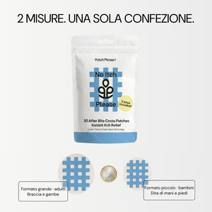 No Itch Please: 2 misure in una confezione, per adulti e bambini