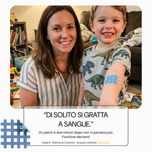 Recensione di una mamma: il bambino smette di grattarsi con No Itch Please