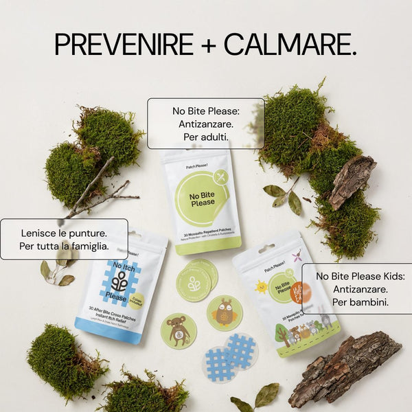 No Bite Please, No Bite Please Kids e No Itch Please: prevenire e calmare